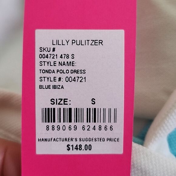 Lilly Pulitzer NWT Tonda Polo Dress Blue Ibiza, Small - Picture 9 of 12